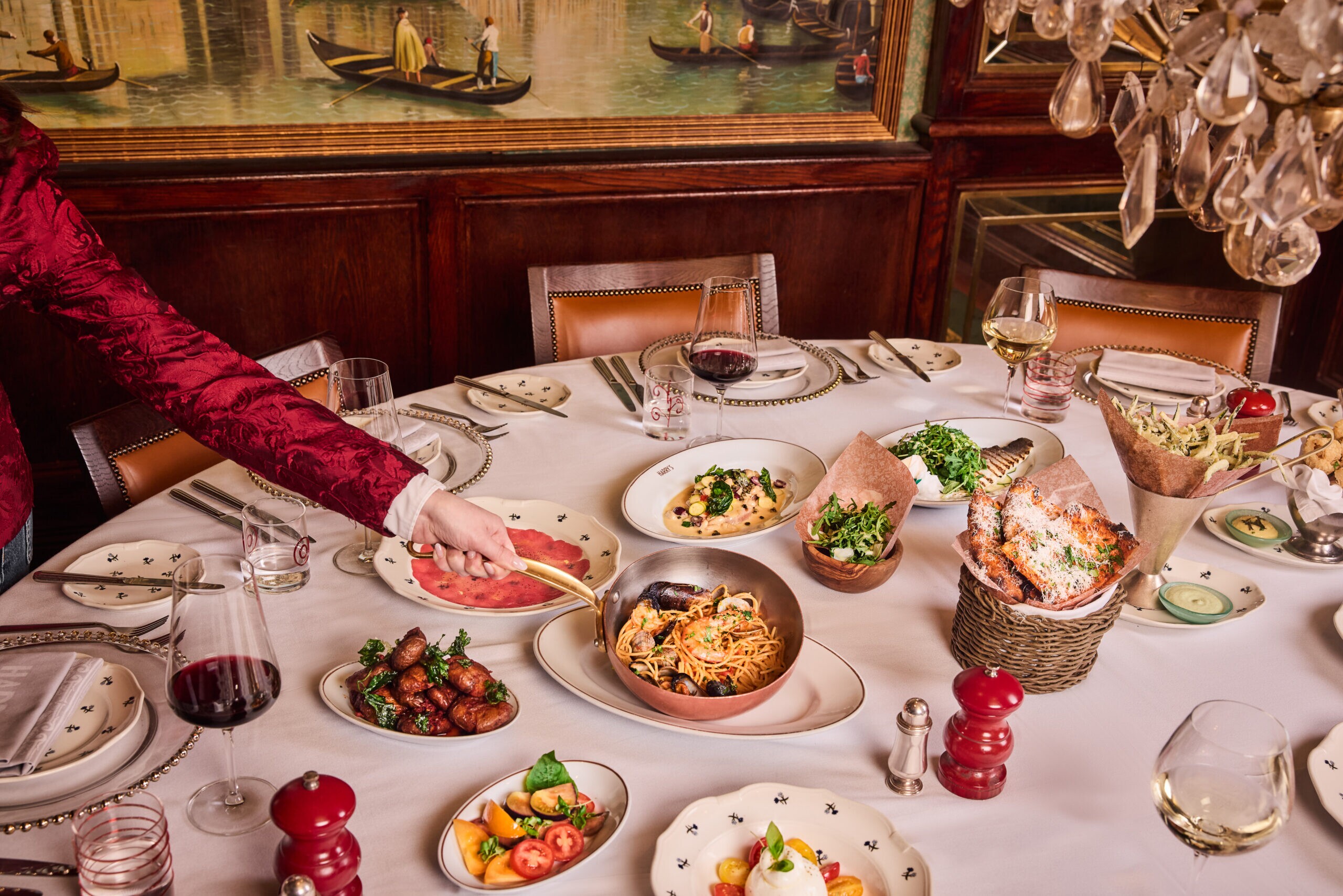private dining room at Harry's Dolce Vita