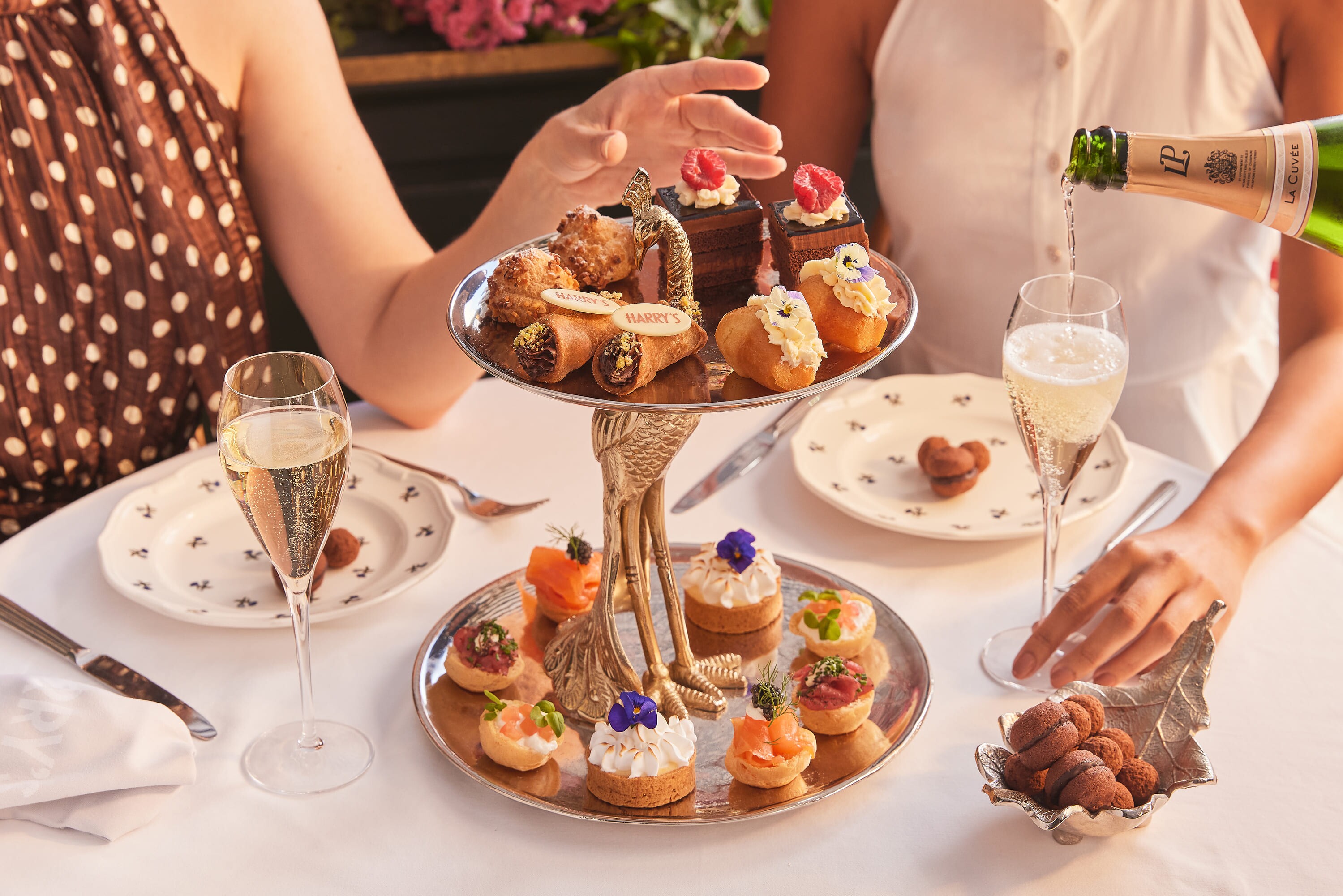afternoon tea menu at harrys